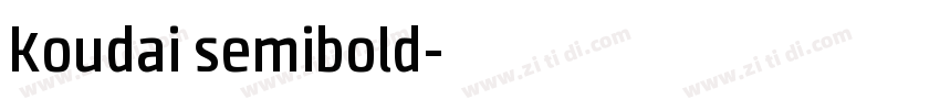 koudai semibold字体转换 koudai semibold字体转换